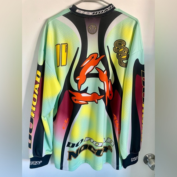 NEW MED NIKE x DRAKE NOCTA x L’ART de L’Automobile green moto bike racing jersey - Picture 4 of 7